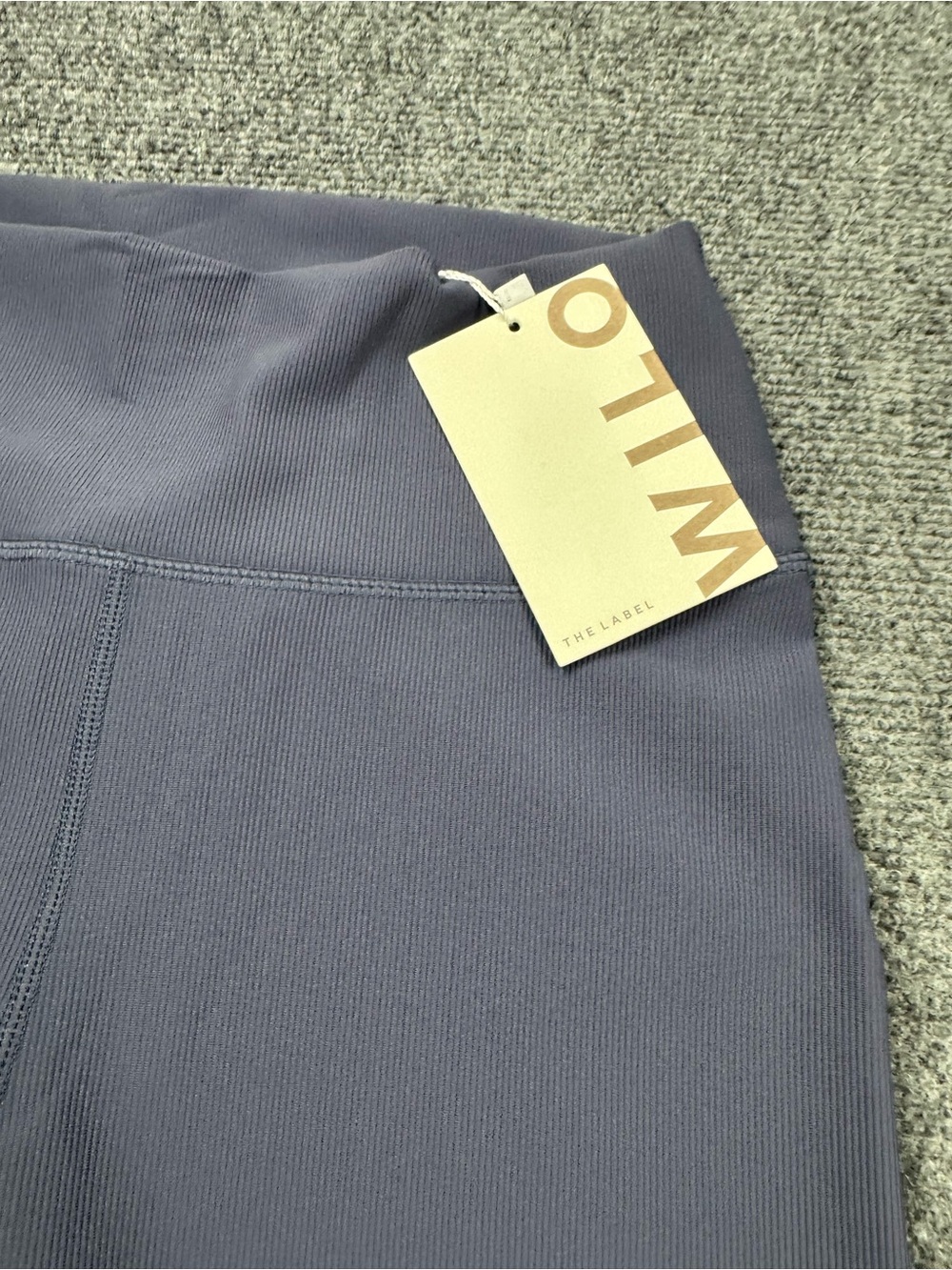 New WILO The Label Base Ribbed Leggings Size Medium lavender - Picture 2 of 8